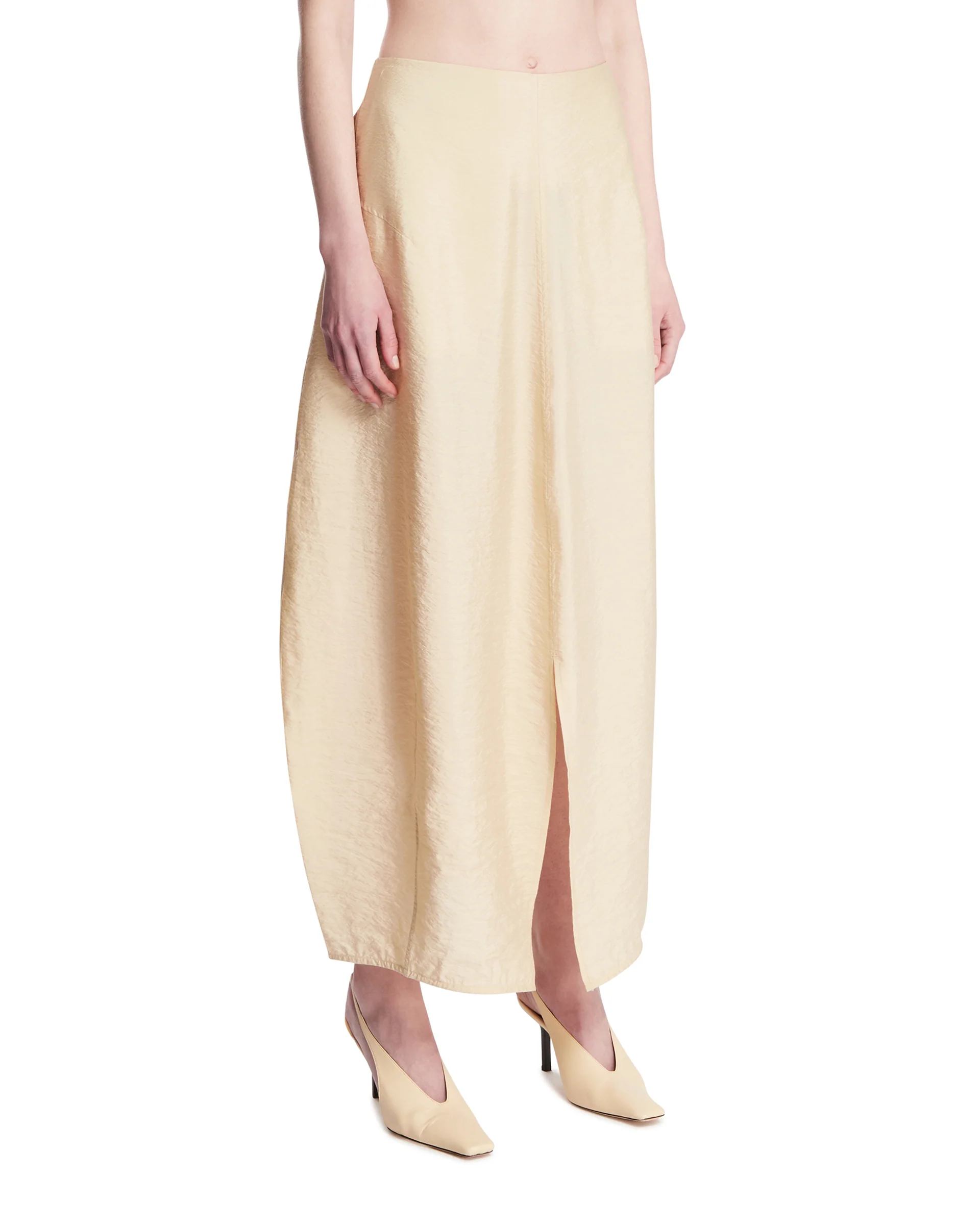 Gonna Parachute In Seta Beige - Image 2