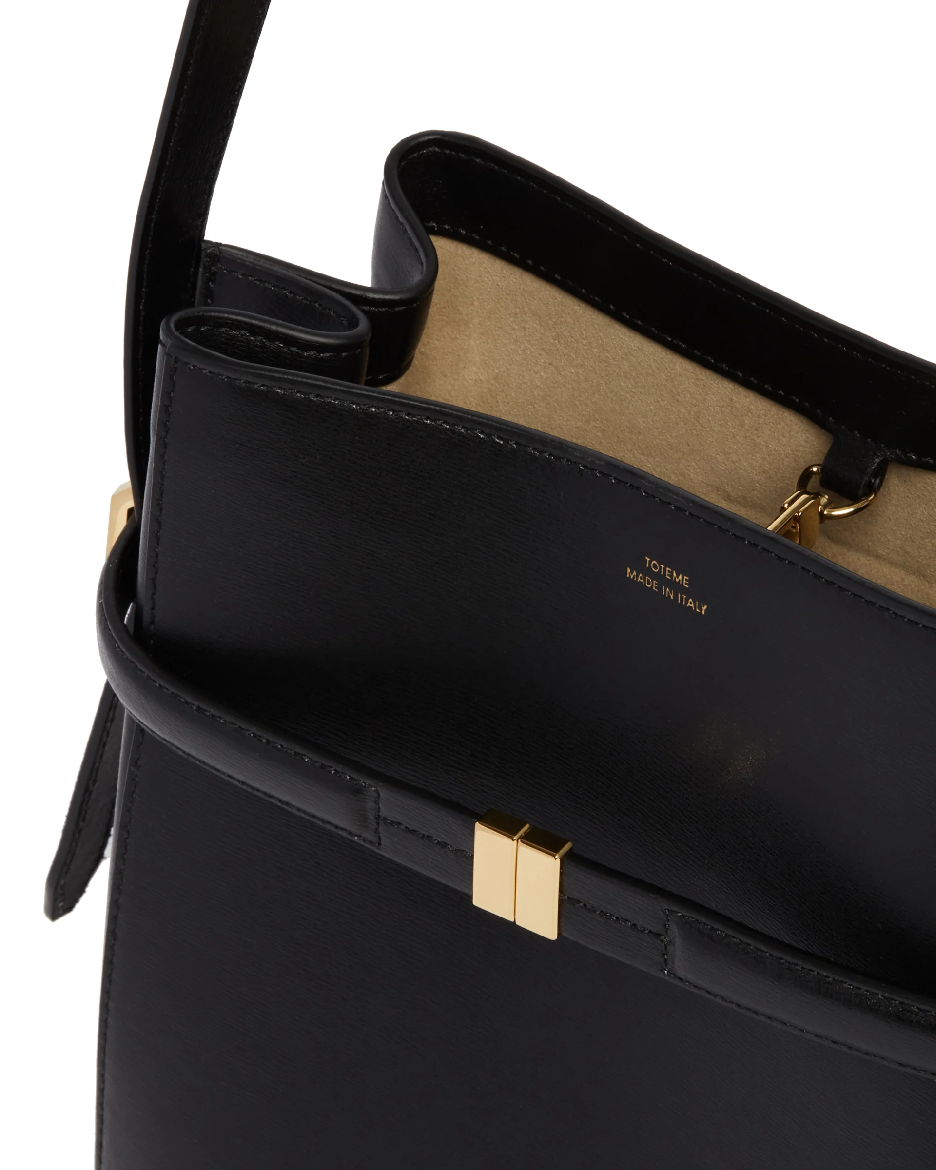 Borsa A Secchiello Nera Con Cintura - Image 4