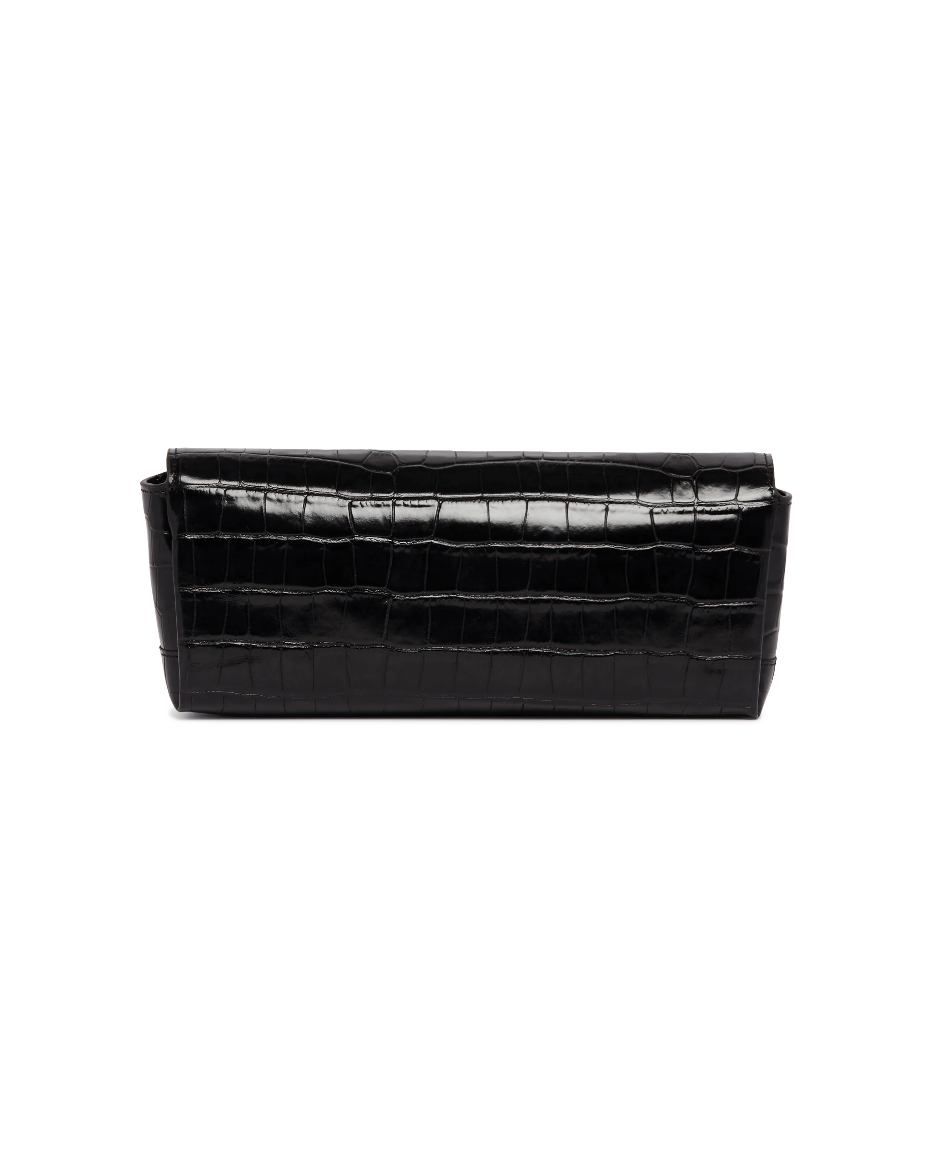 Clutch In Pelle Stampa Cocco Nera - Image 6