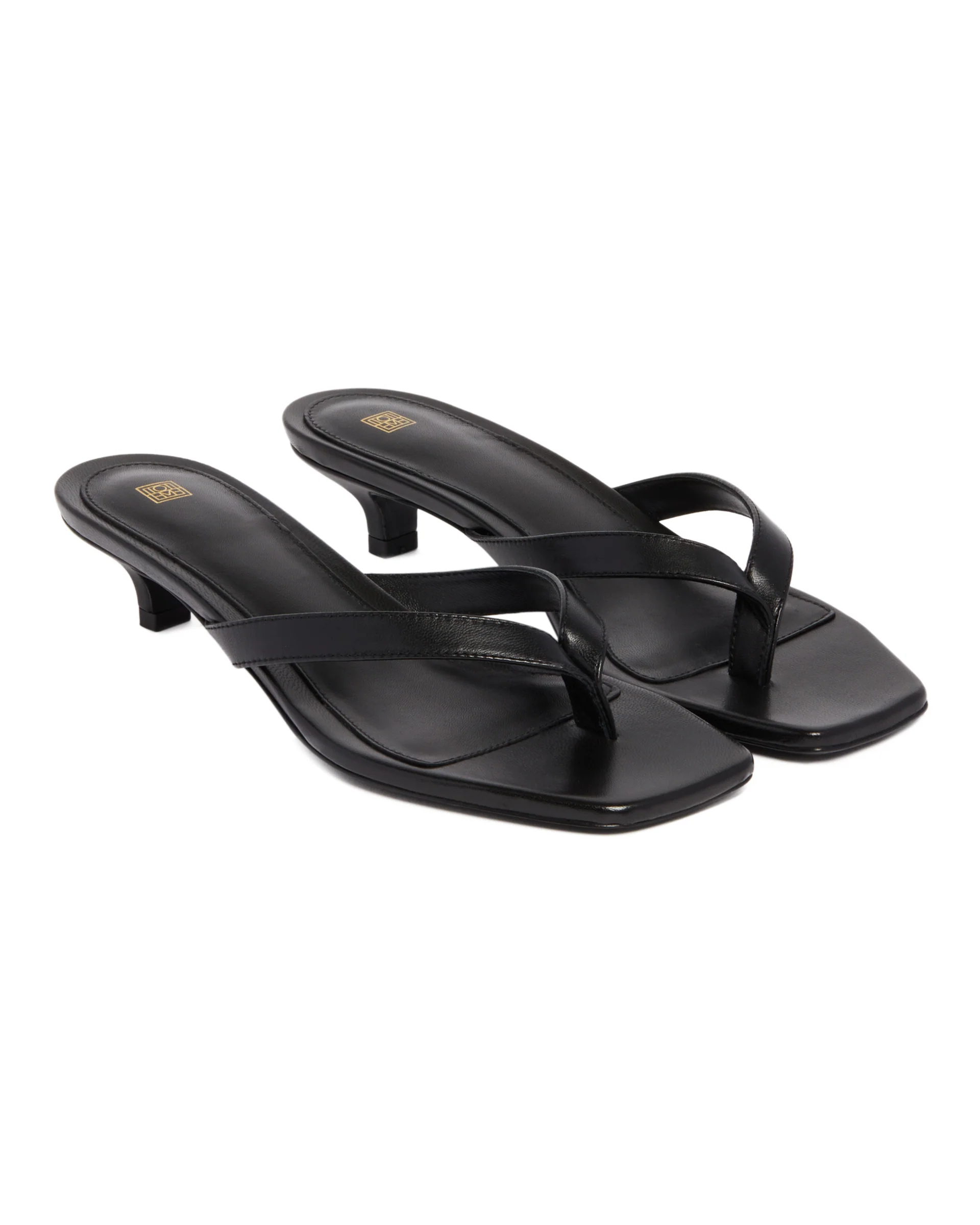 Sandali Infradito in Pelle Neri - Image 3