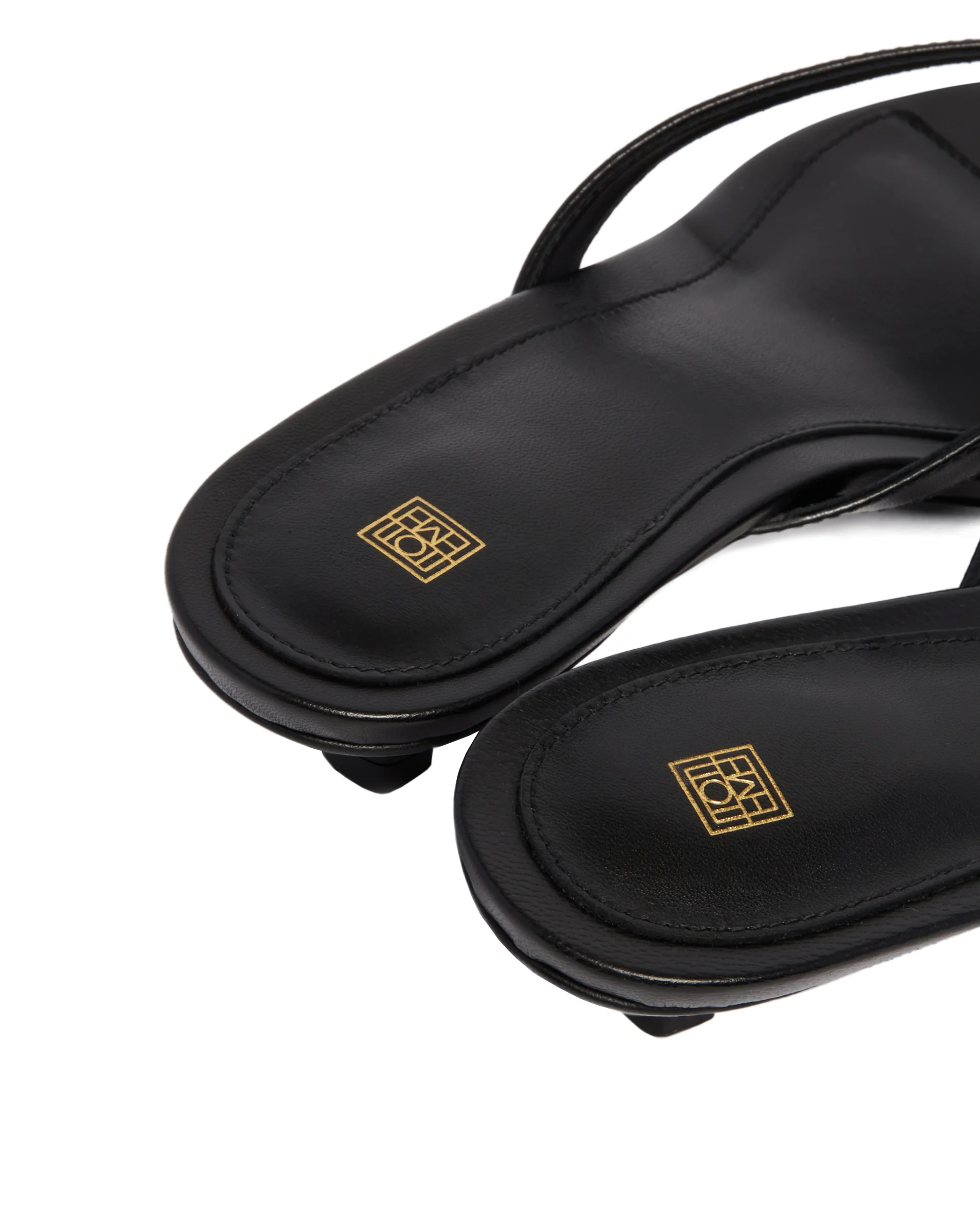 Sandali Infradito in Pelle Neri - Image 6