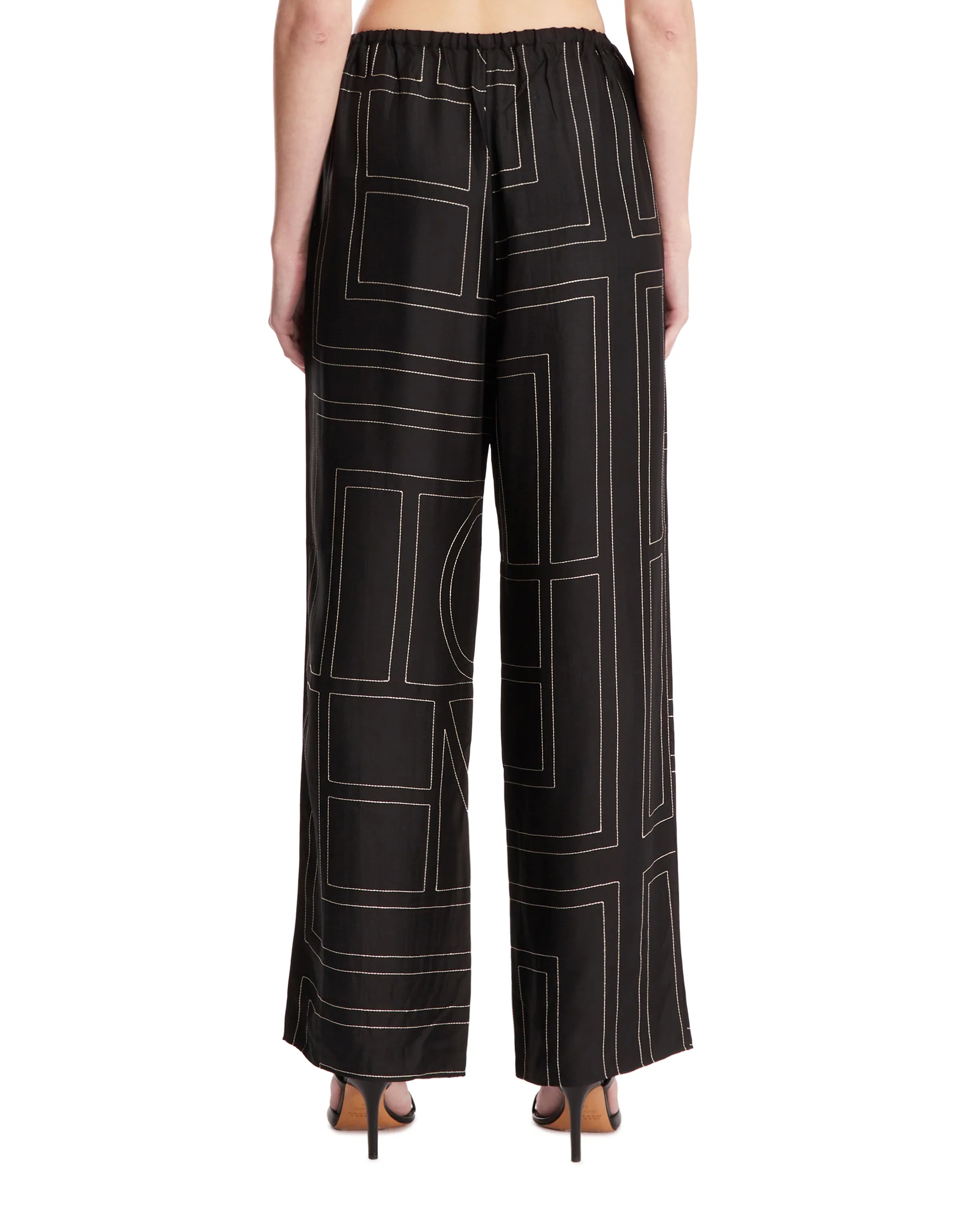 Pantaloni Monogramma Neri - Image 5