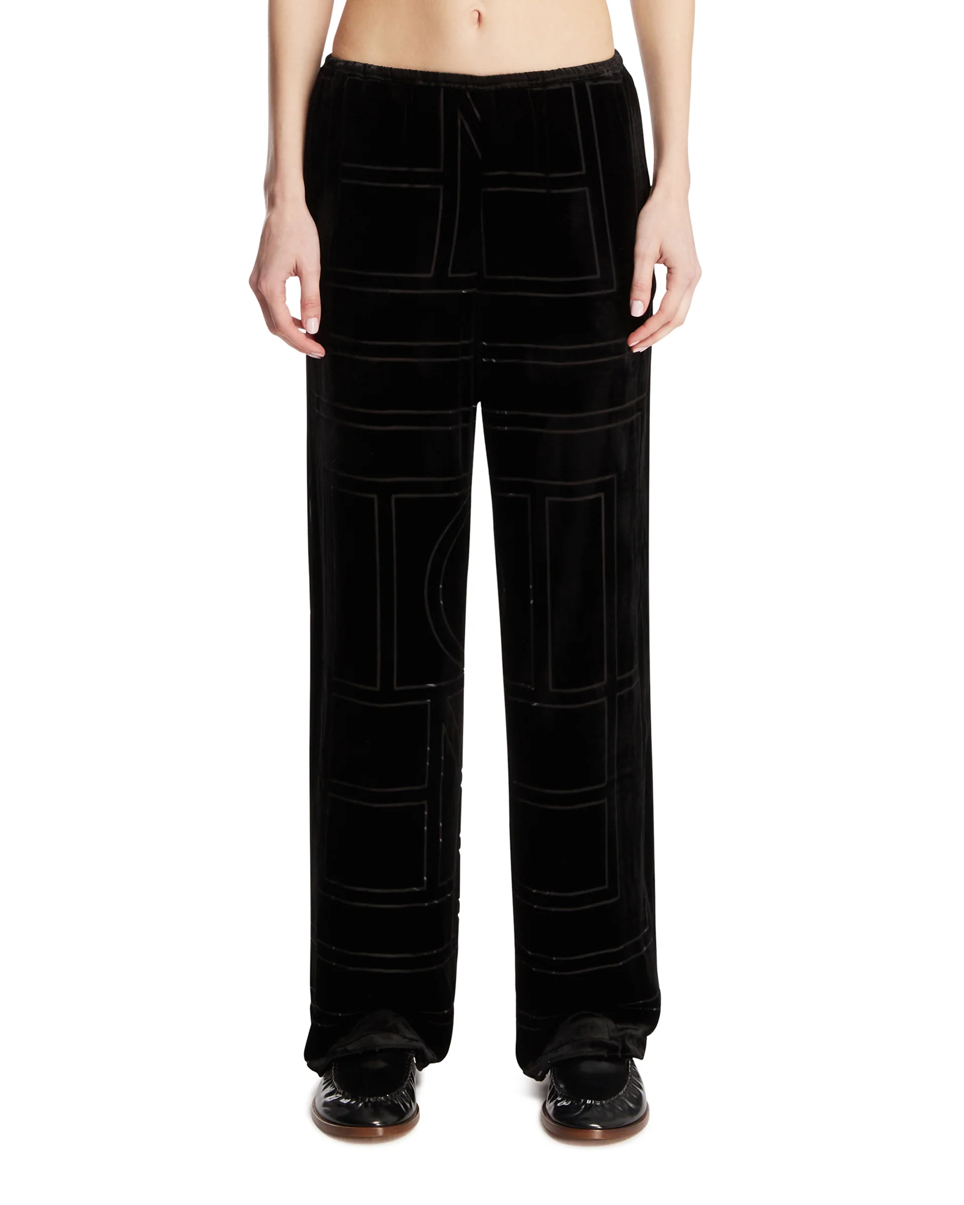 Pantaloni Monogram Neri