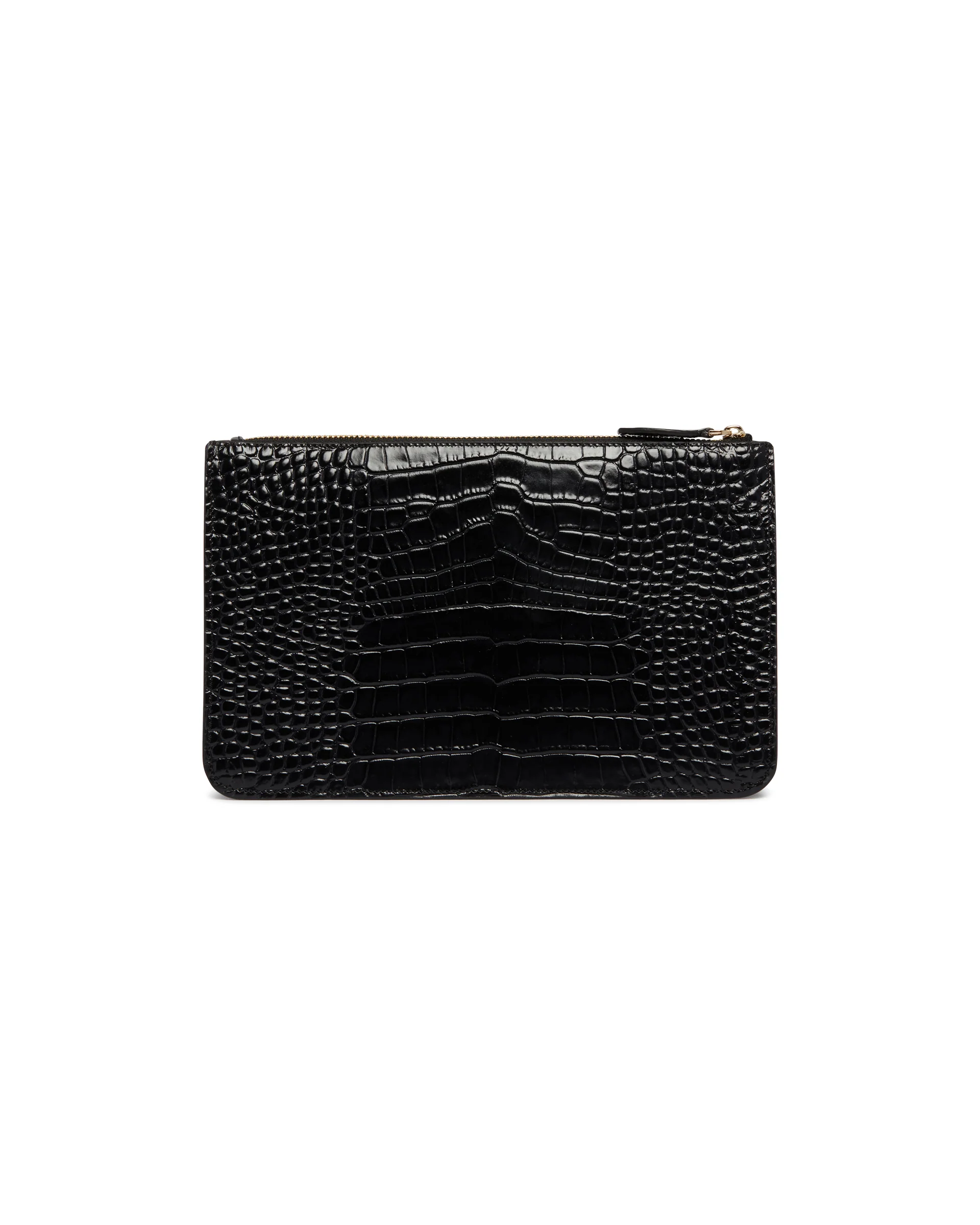 Pochette Threefold Stampa Cocco Nera - Image 6