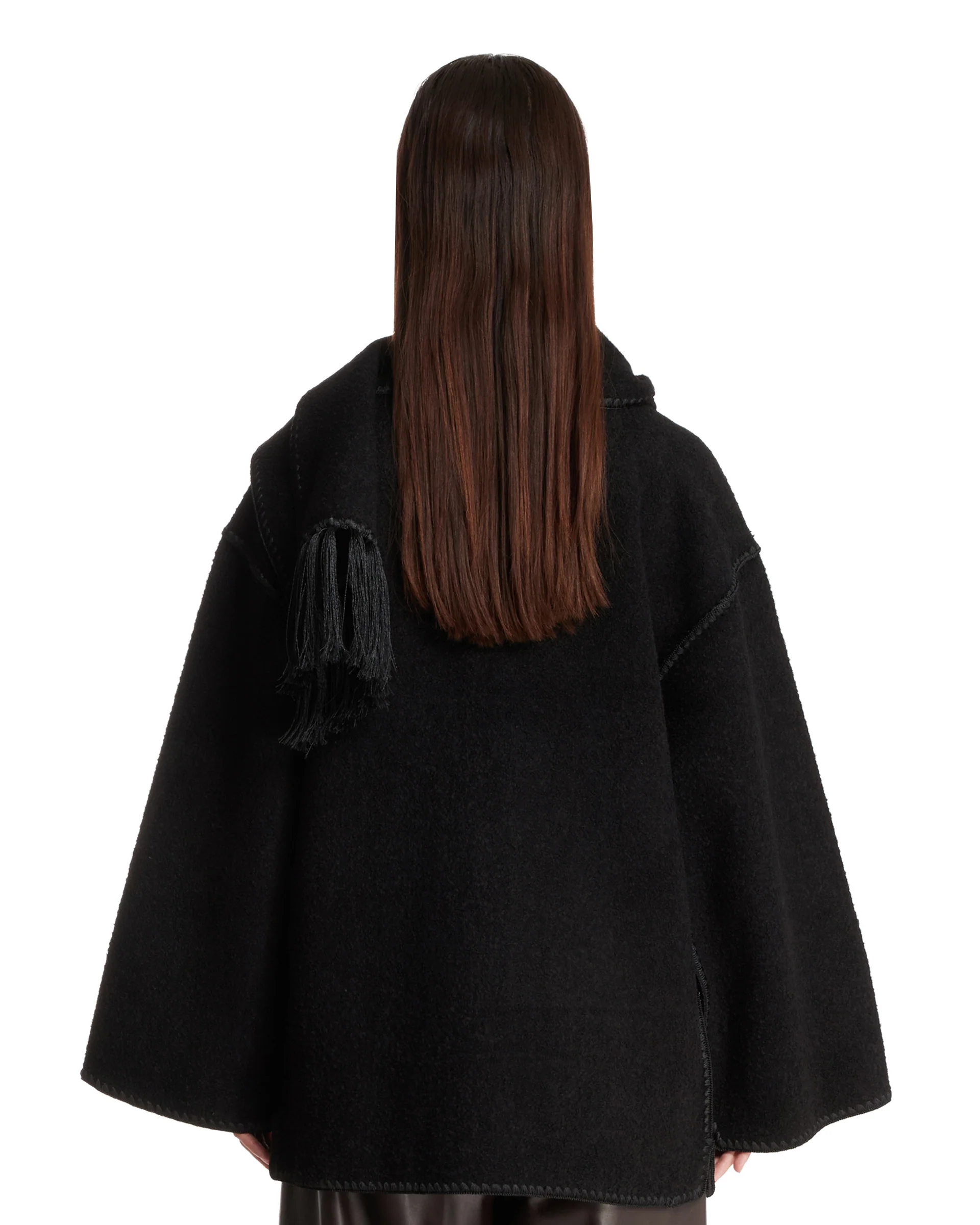 Scarf Jacket In Lana Nera - Image 5
