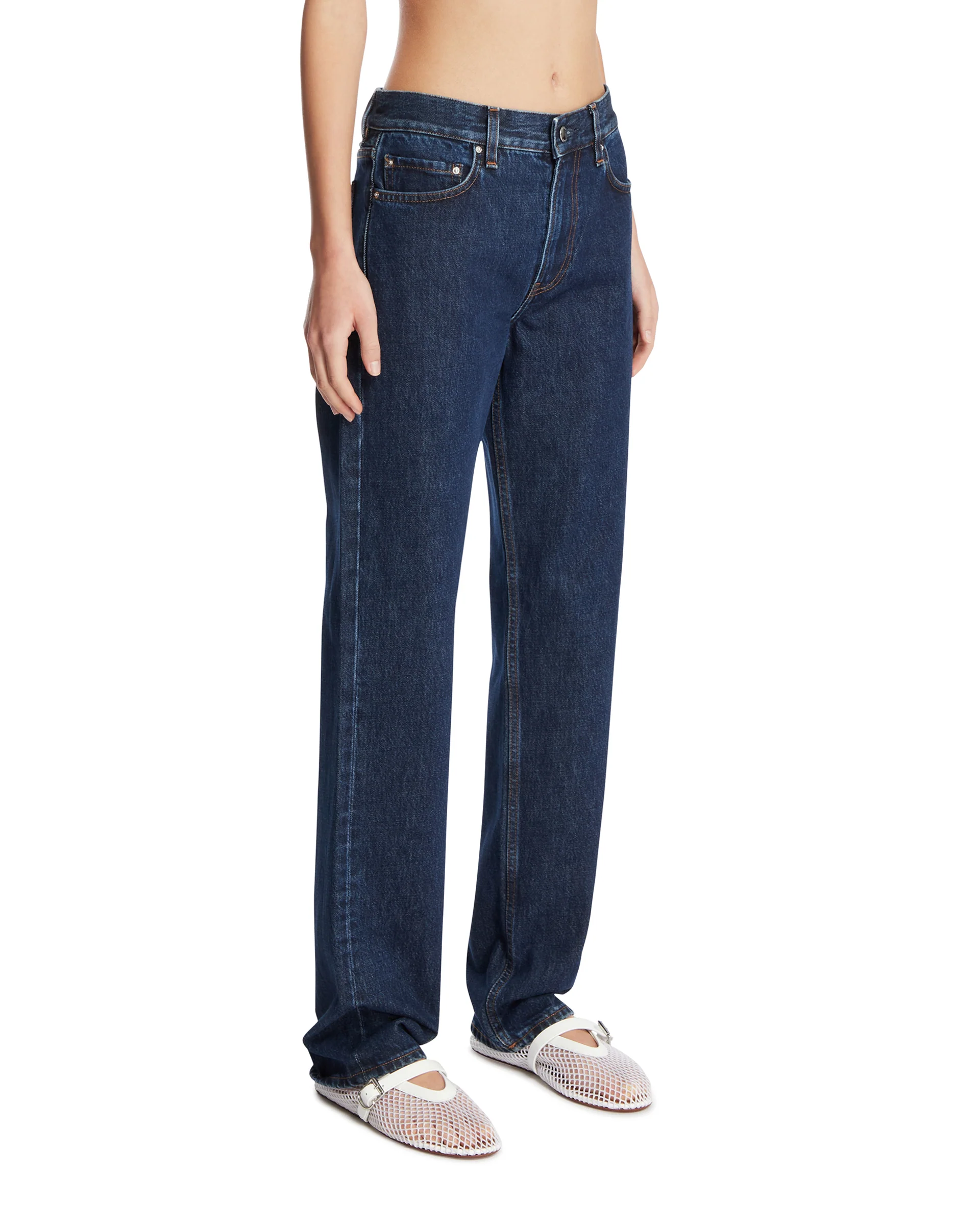 Jeans A Gamba Dritta Blu - Image 2