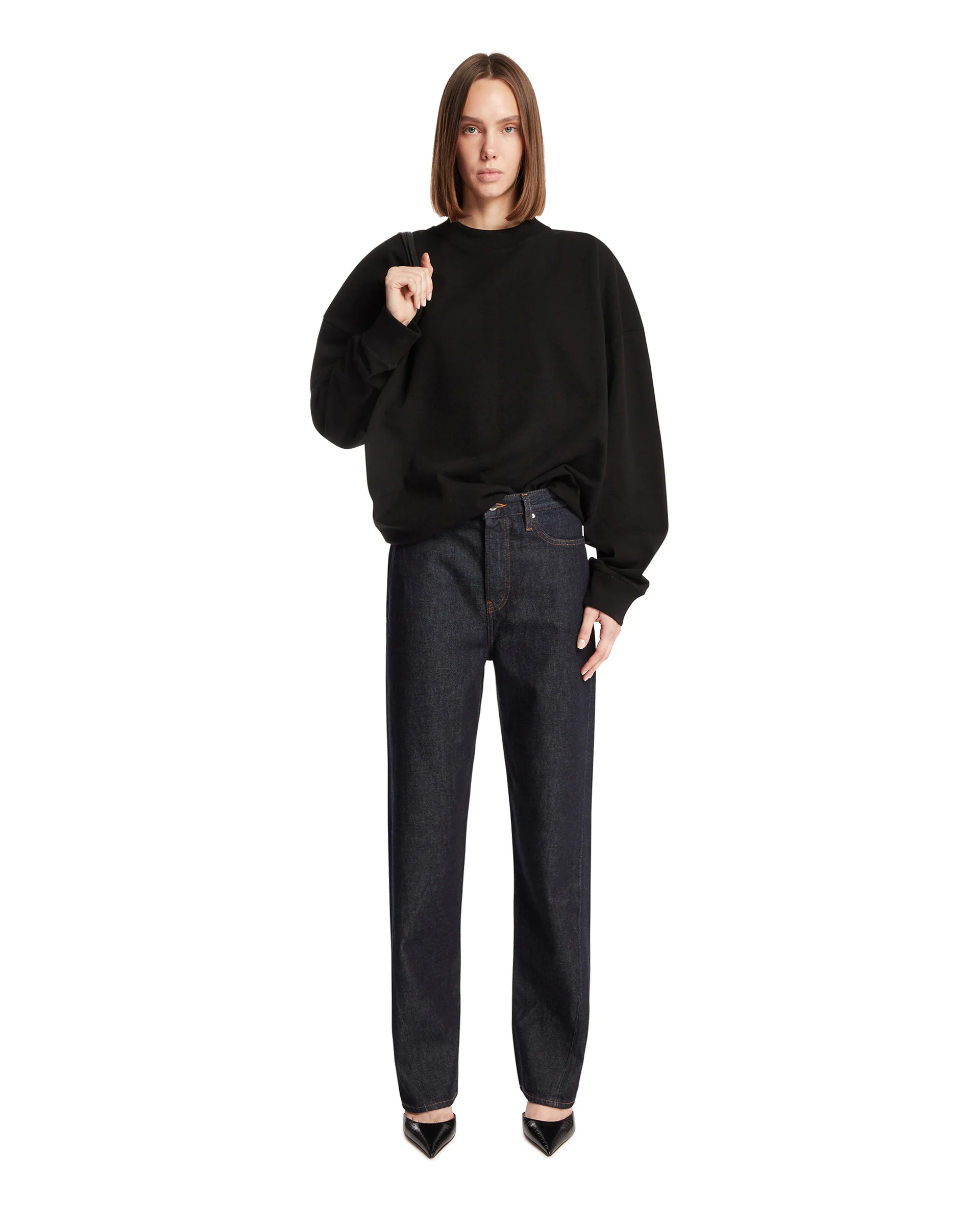 Jeans A Gamba Dritta Blu - Image 3