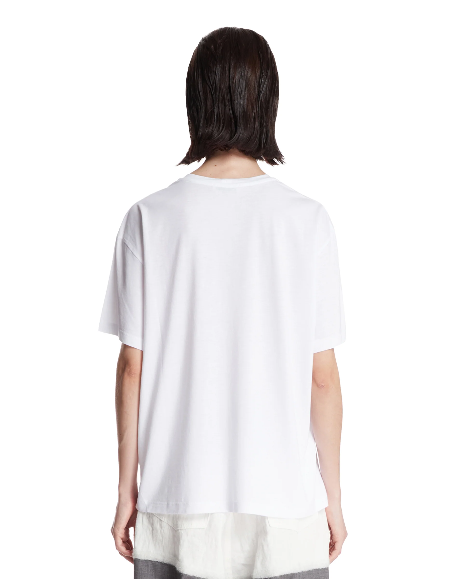 T-Shirt Girocollo In Cotone Bianca - Image 5
