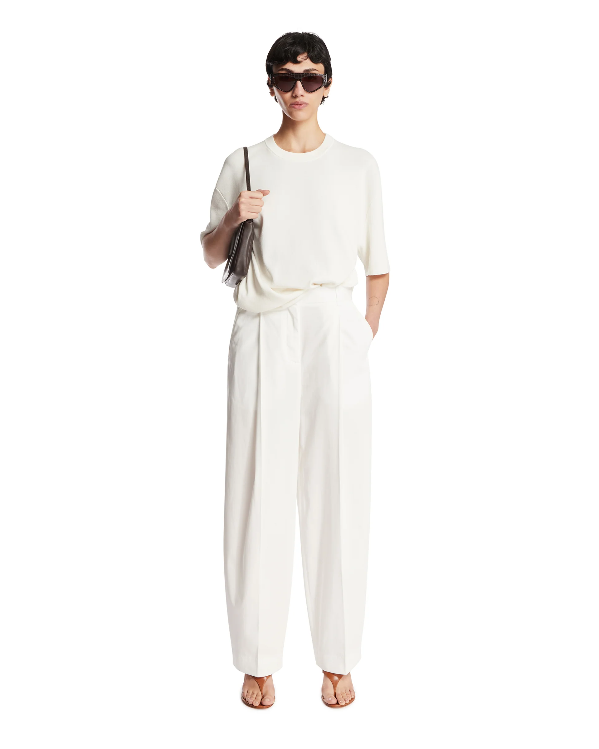 Pantaloni In Cotone Bianchi - Image 3