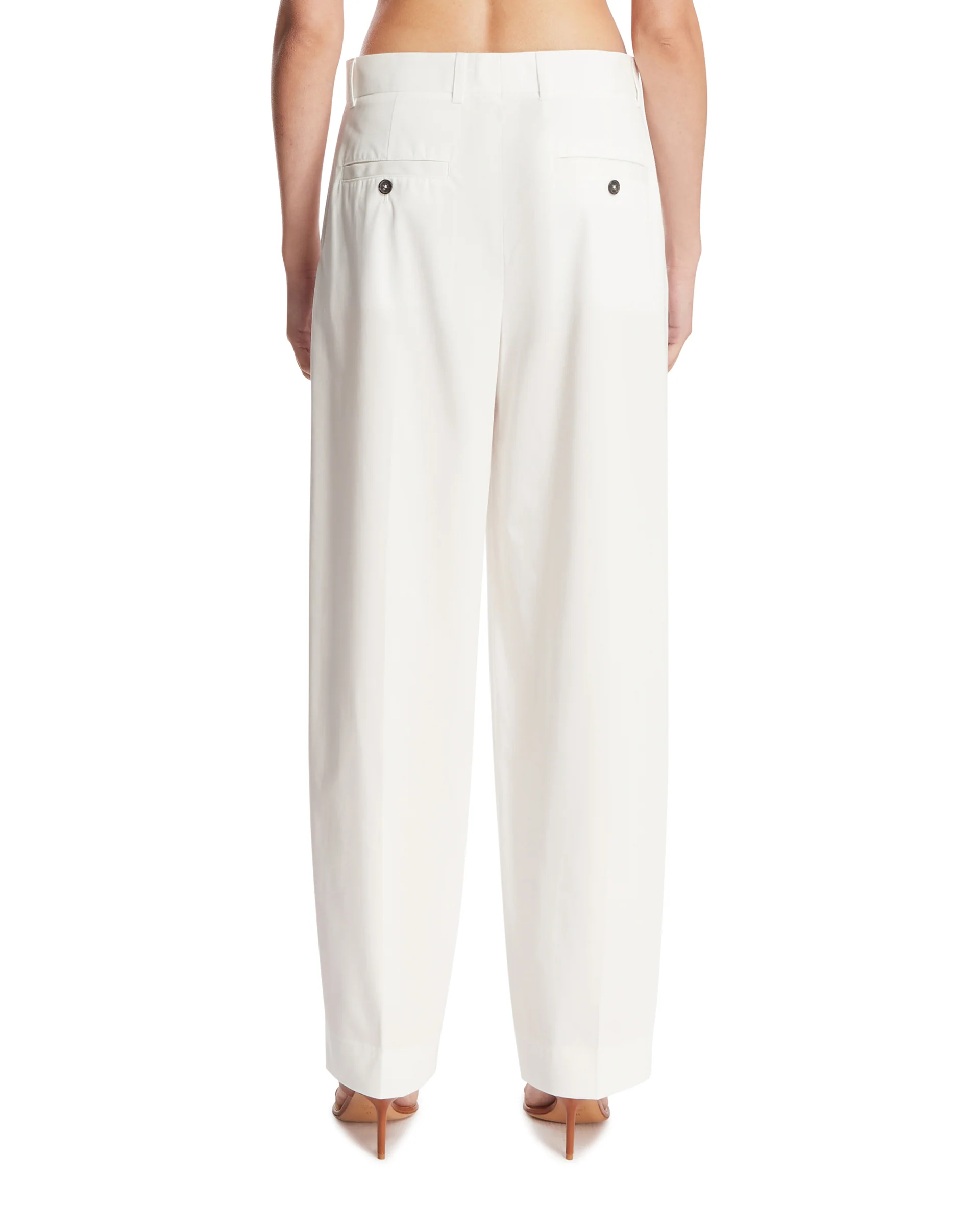 Pantaloni In Cotone Bianchi - Image 5