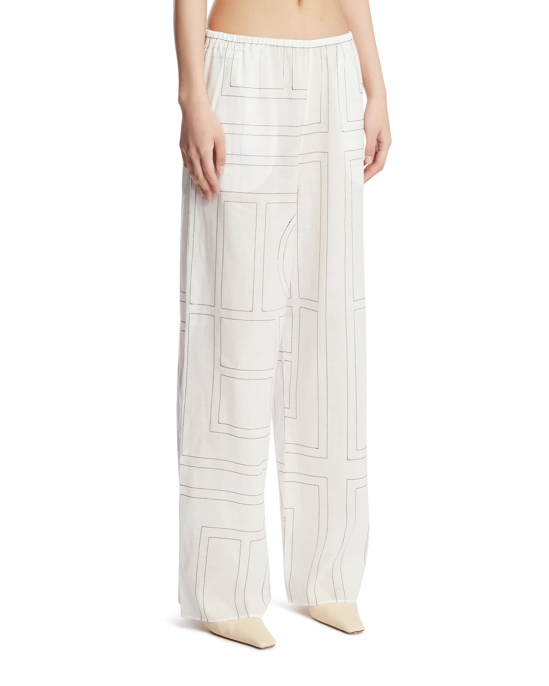 Pantaloni Monogram Bianchi - Image 2