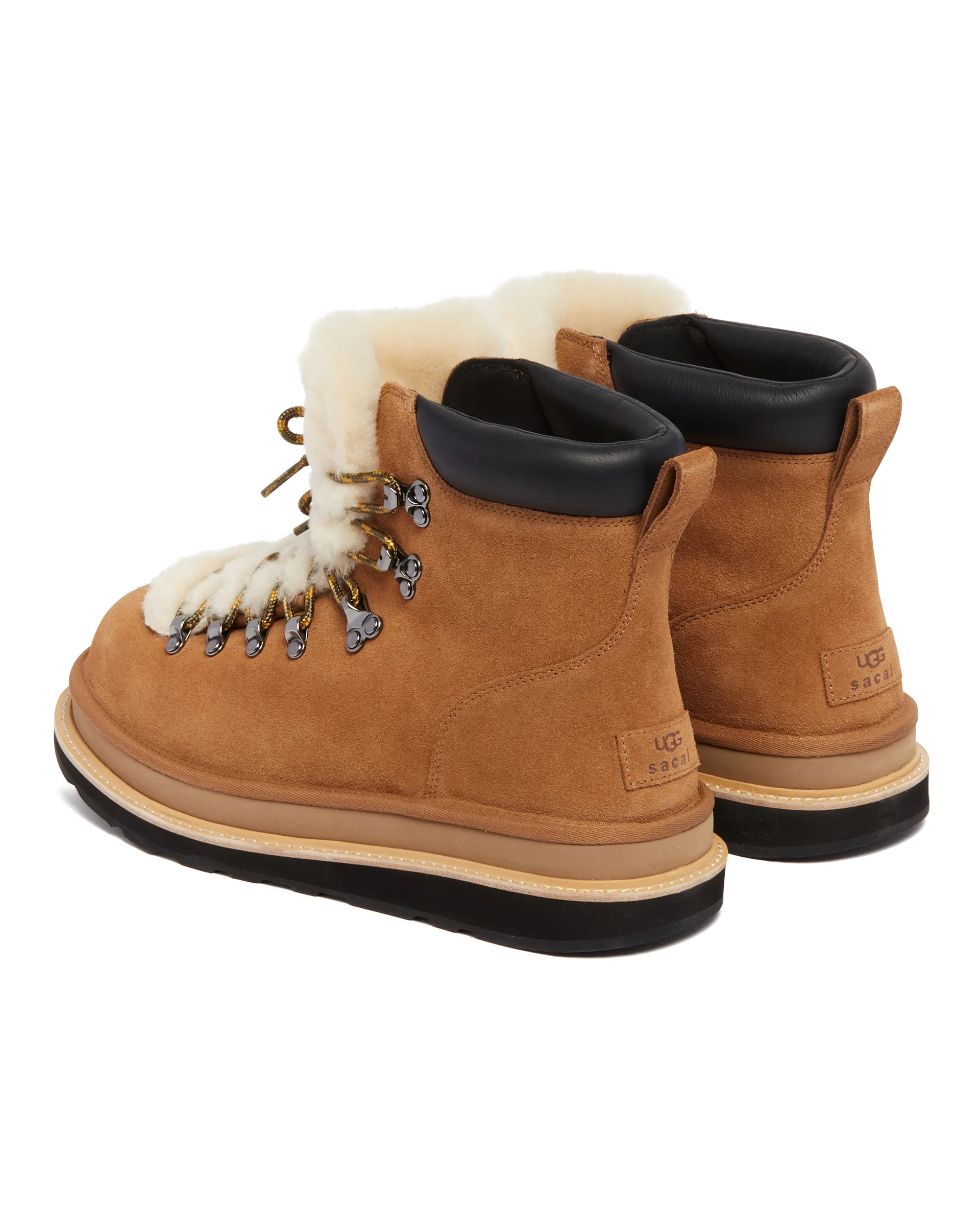 UGG X Sacai Stivaletti Hiker In Pelle Beige - Image 5