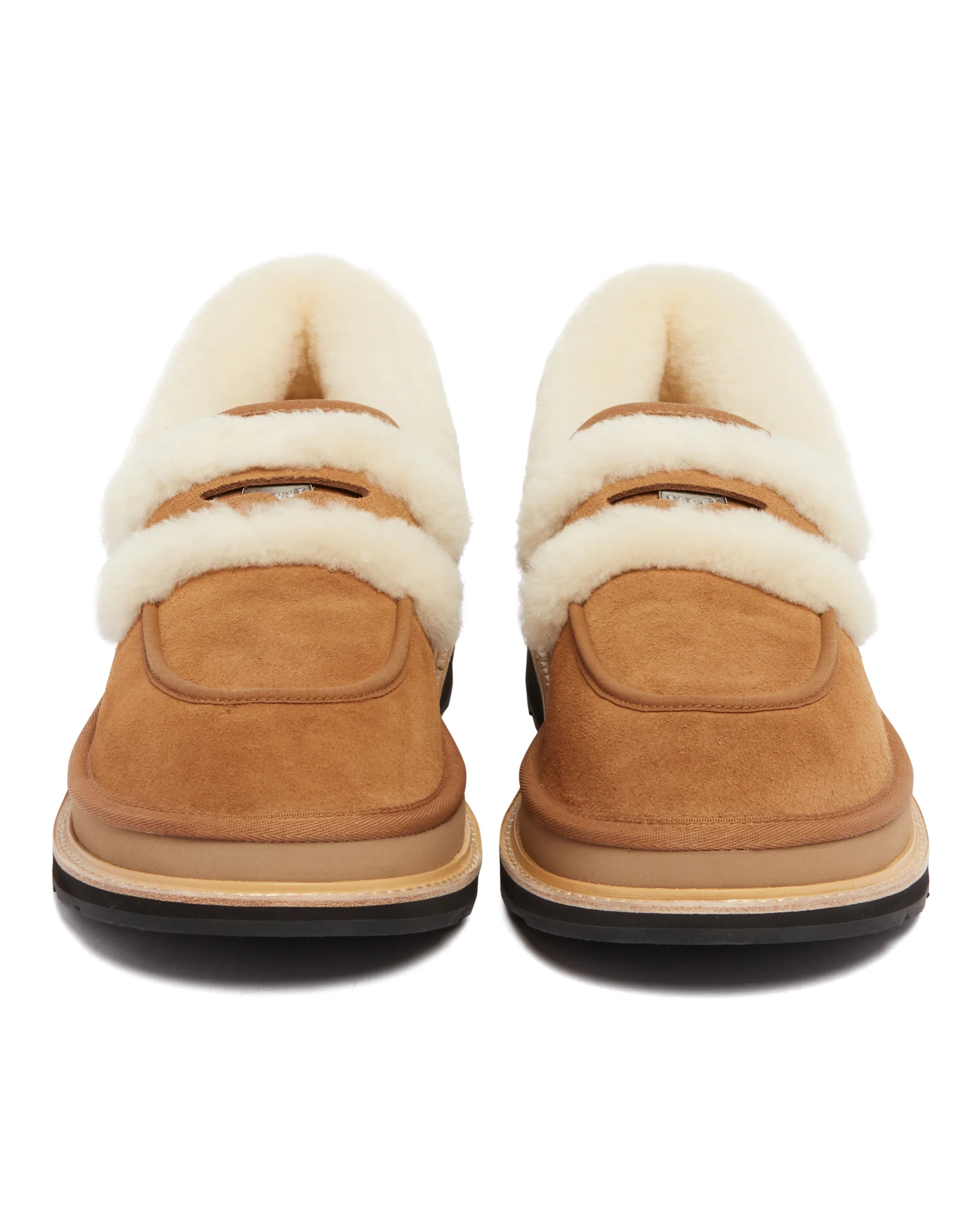 UGG X Sacai Mocassini In Pelle Beige - Image 4