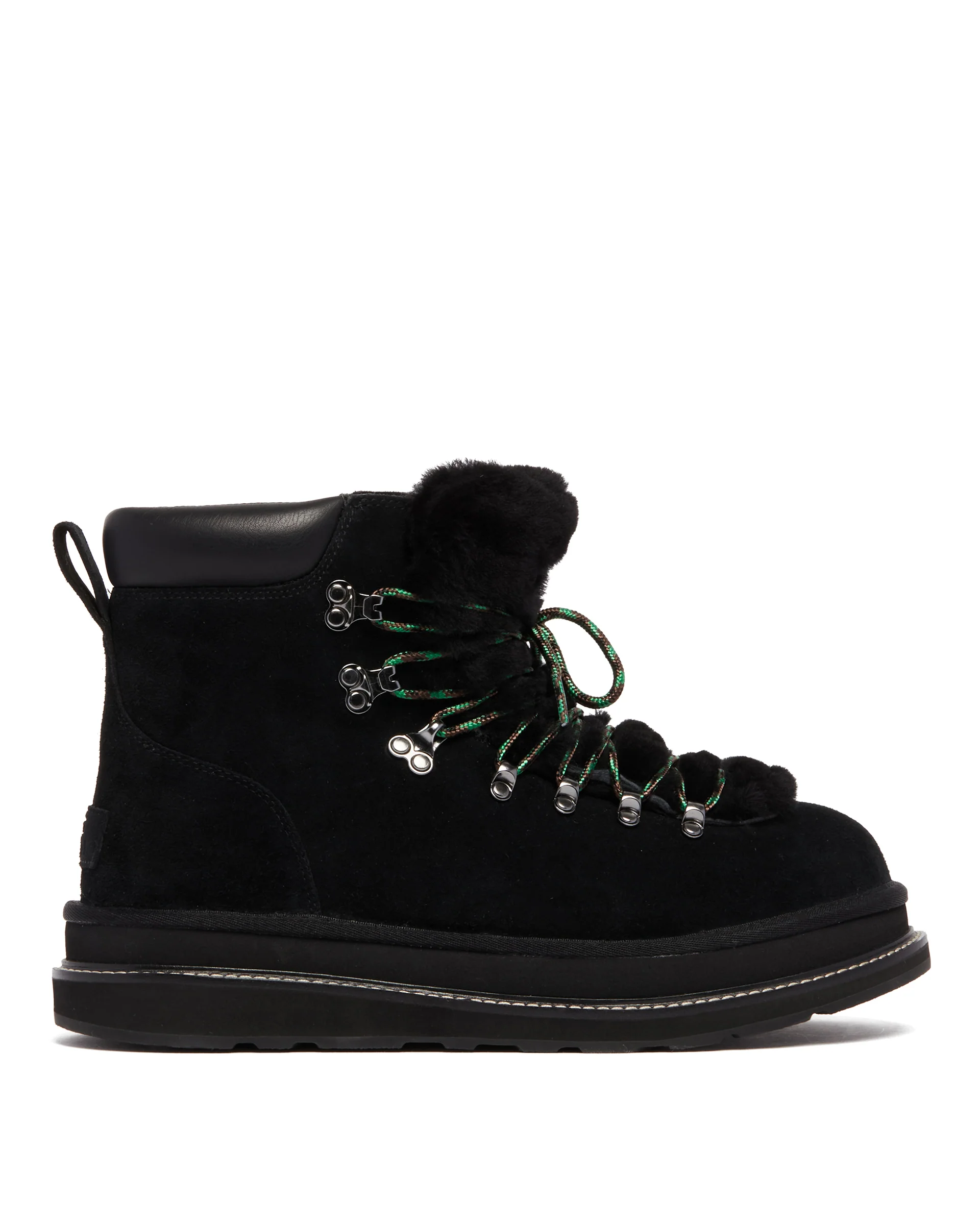 UGG X Sacai Stivaletti Hiker In Pelle Neri