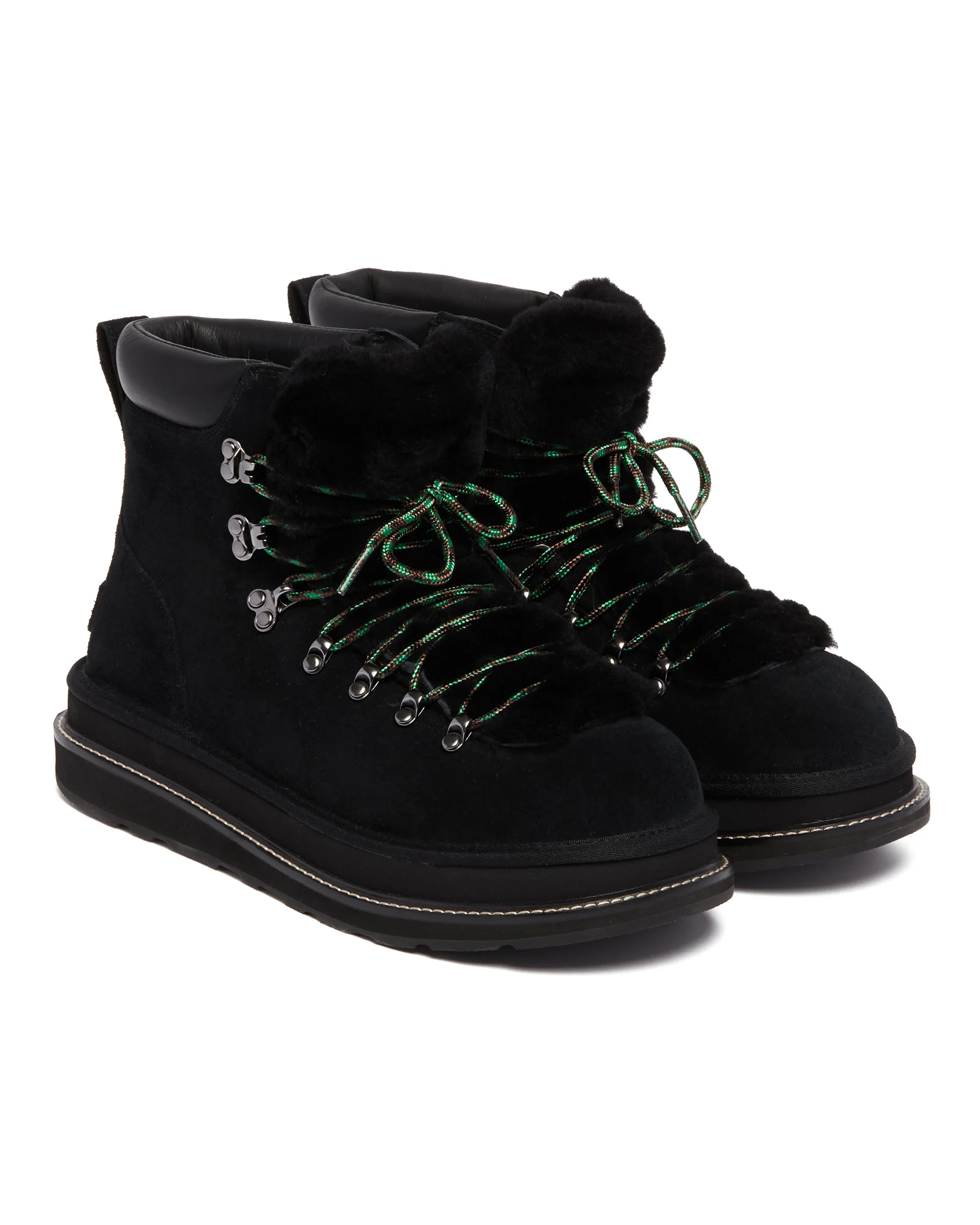 UGG X Sacai Stivaletti Hiker In Pelle Neri - Image 3