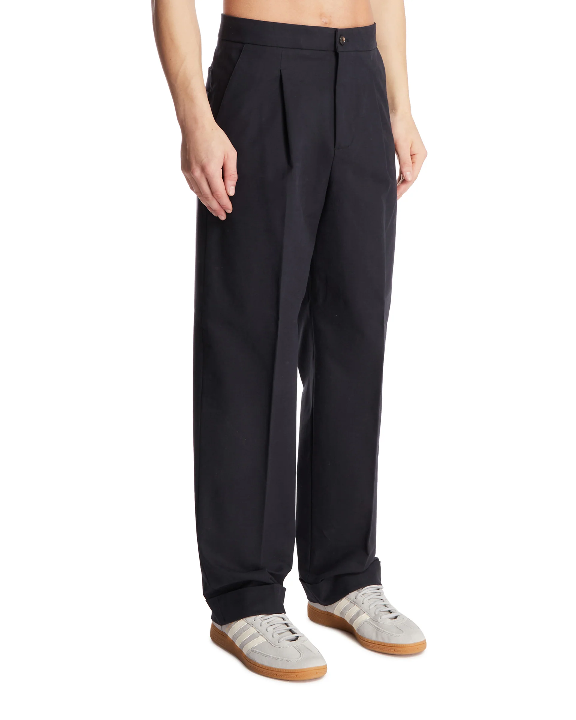 Pantaloni In Cotone Blu - Image 2