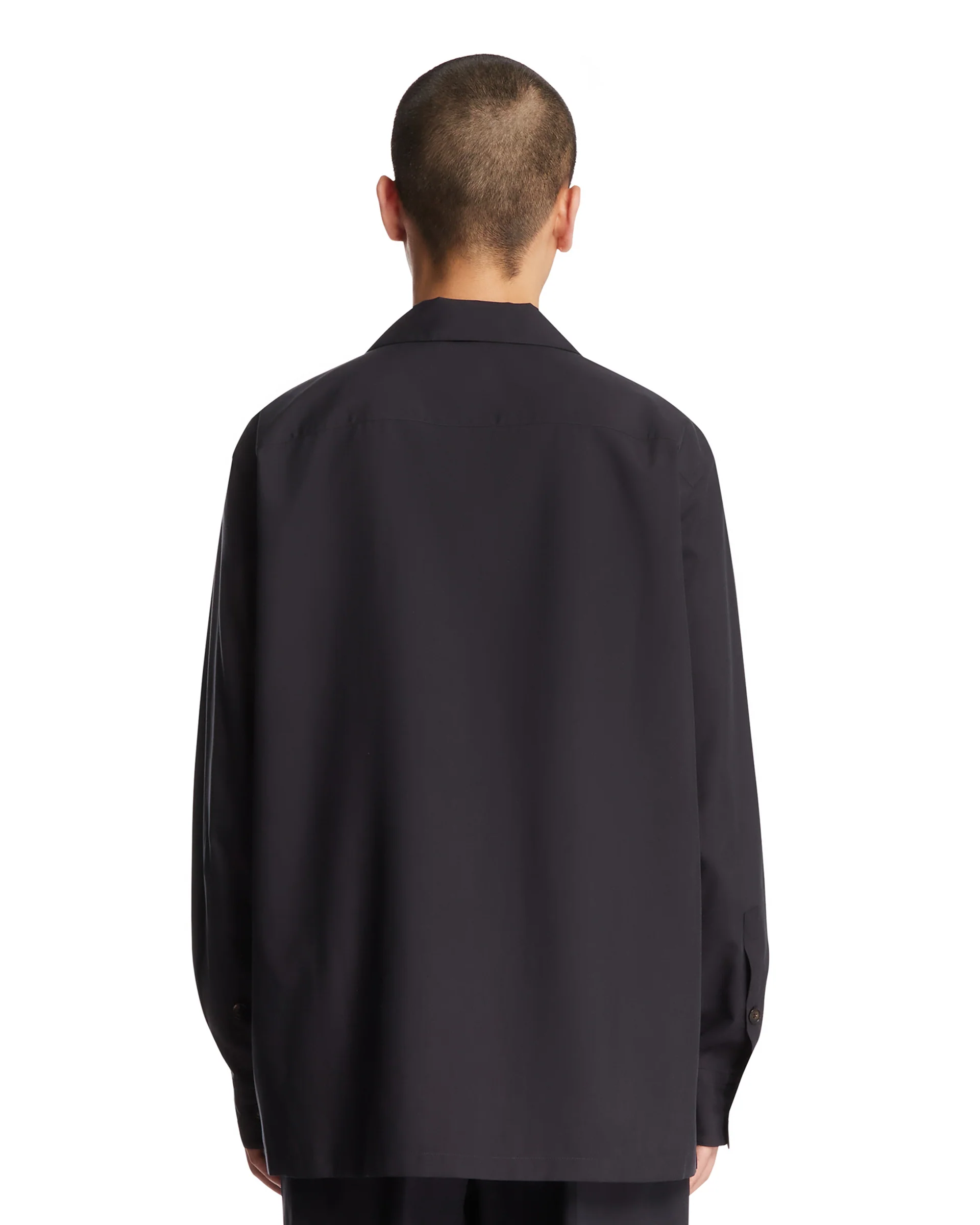 Overshirt Santiago In Seta Blu - Image 5