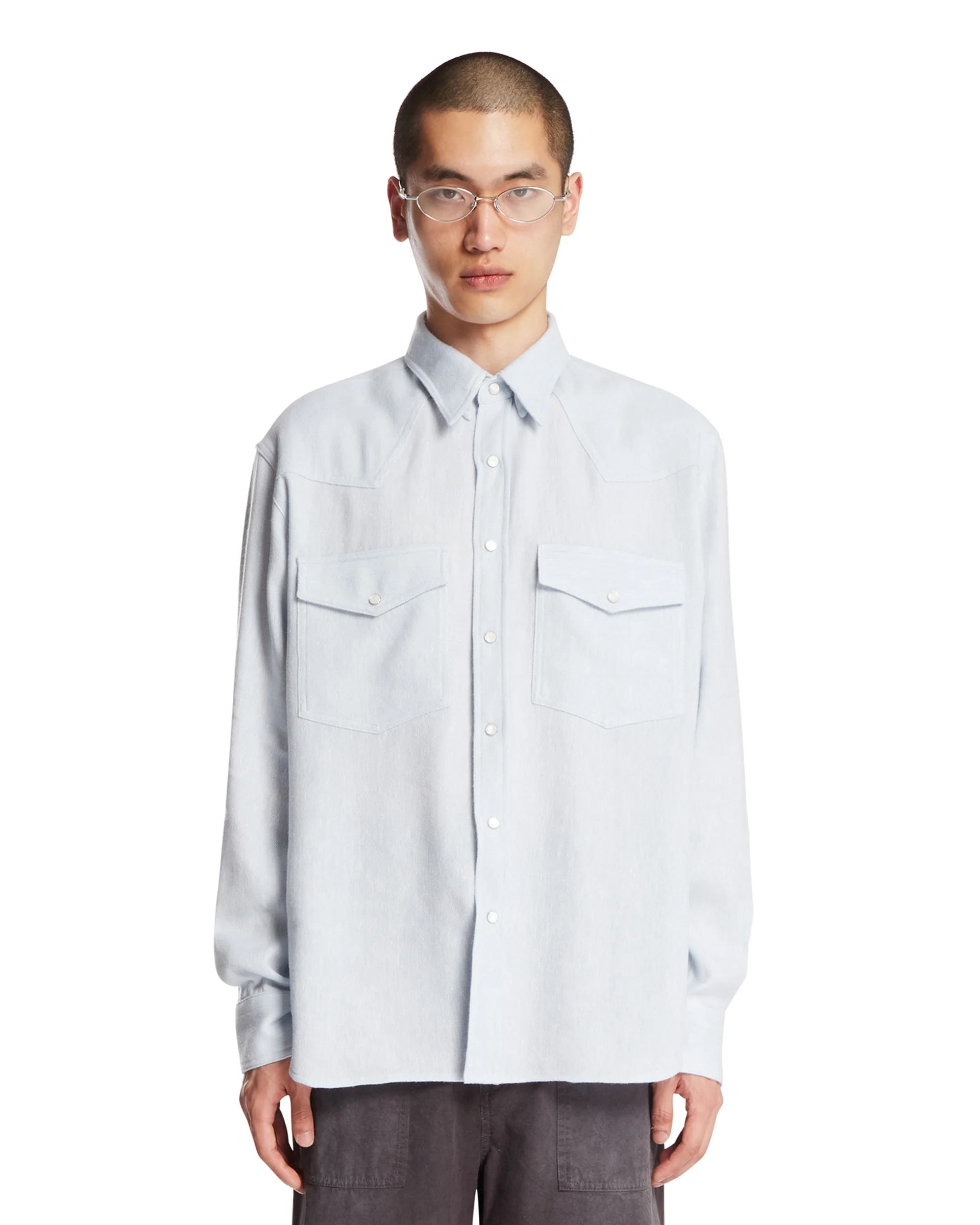 Camicia Western Azzurra