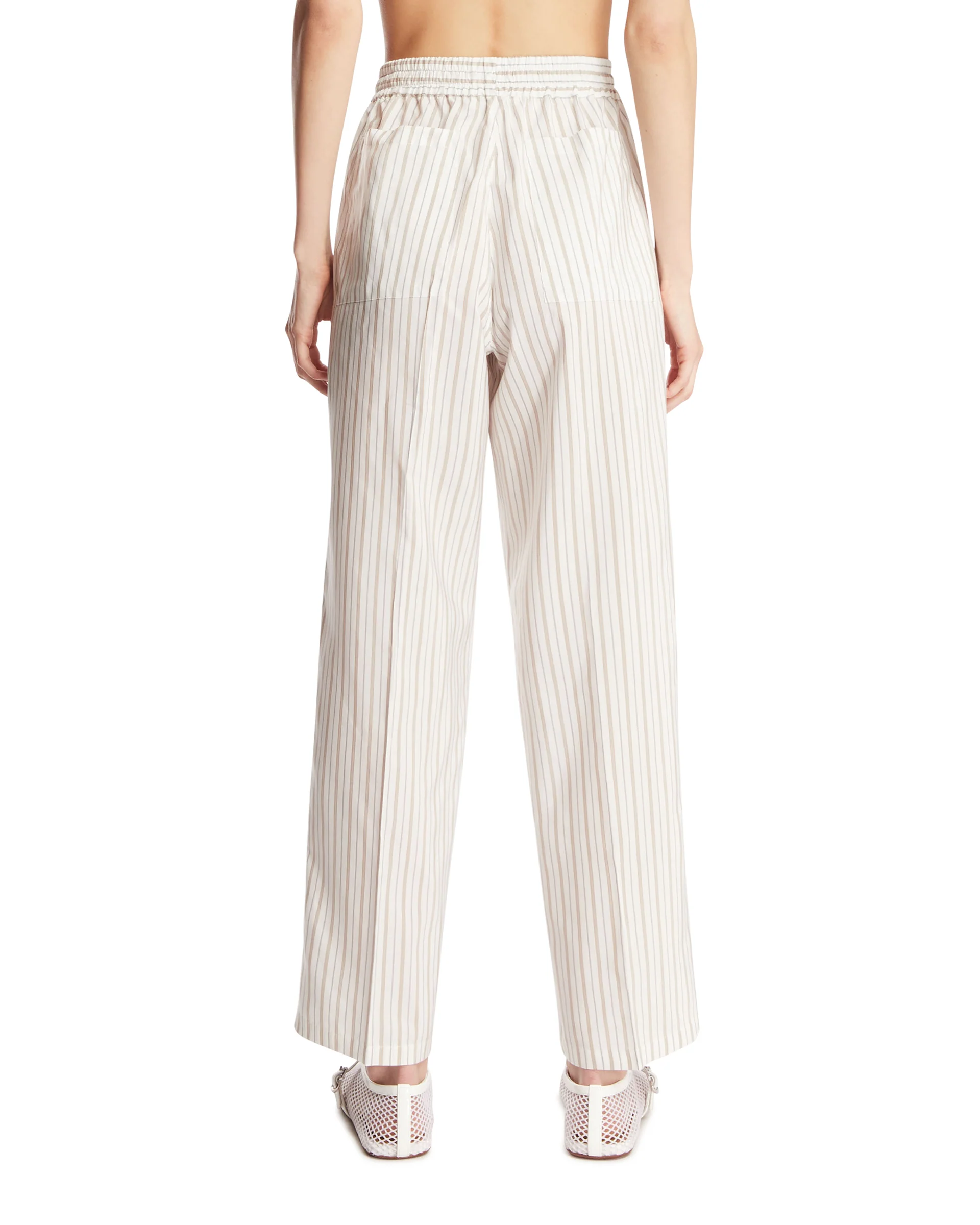 Pantaloni Julian In Seta Bianchi - Image 5