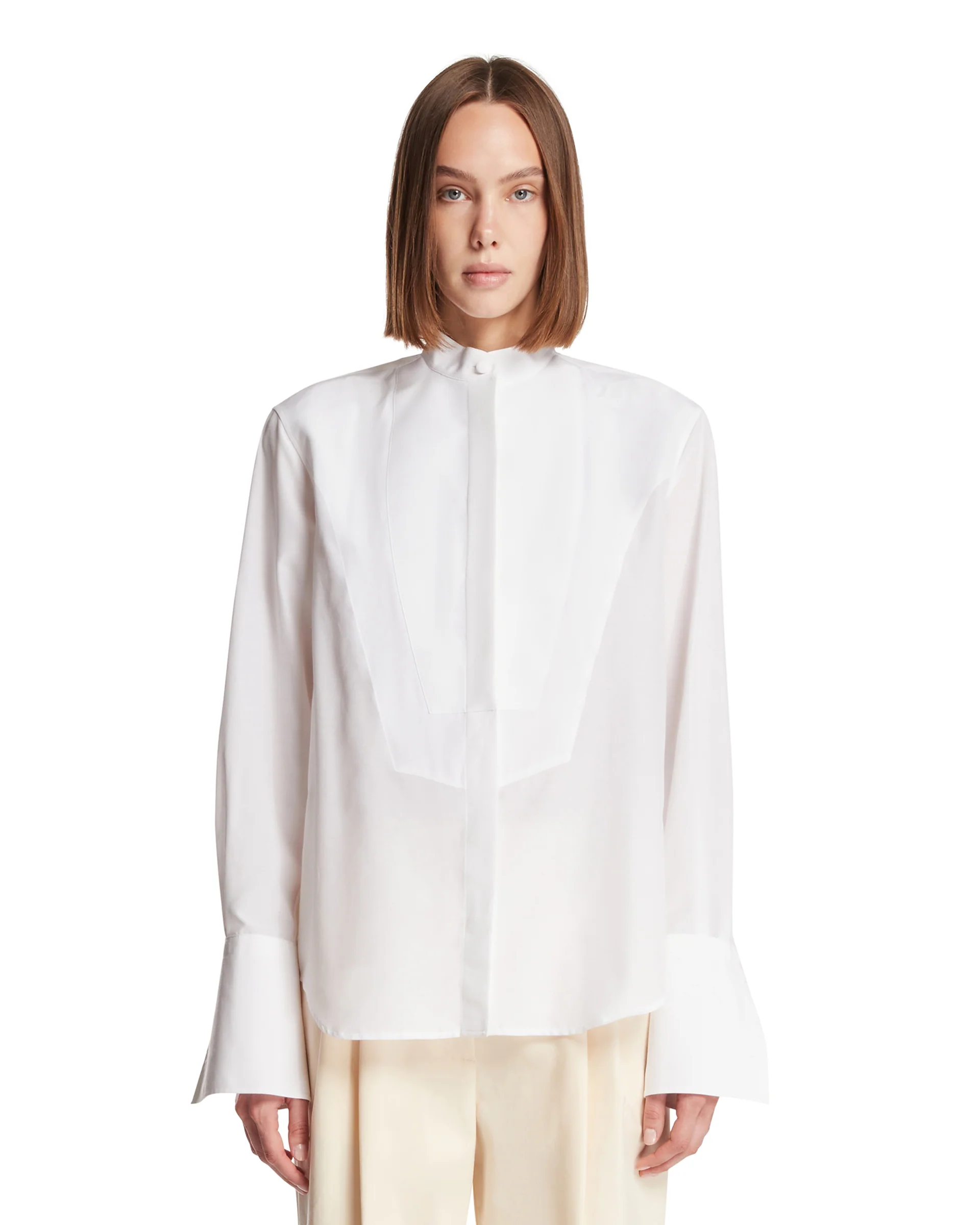 Camicia Luisa Tuxedo Bianca