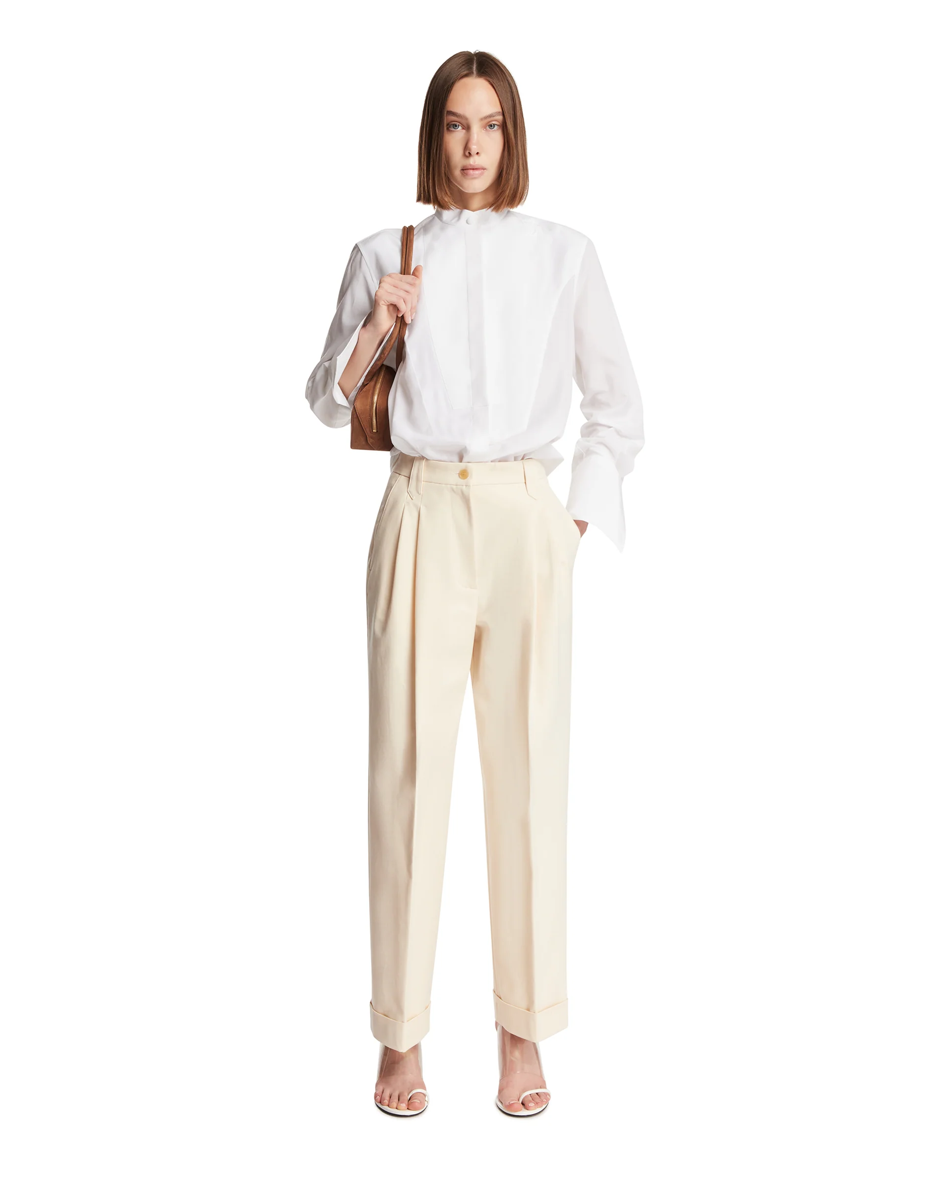 Camicia Luisa Tuxedo Bianca - Image 3