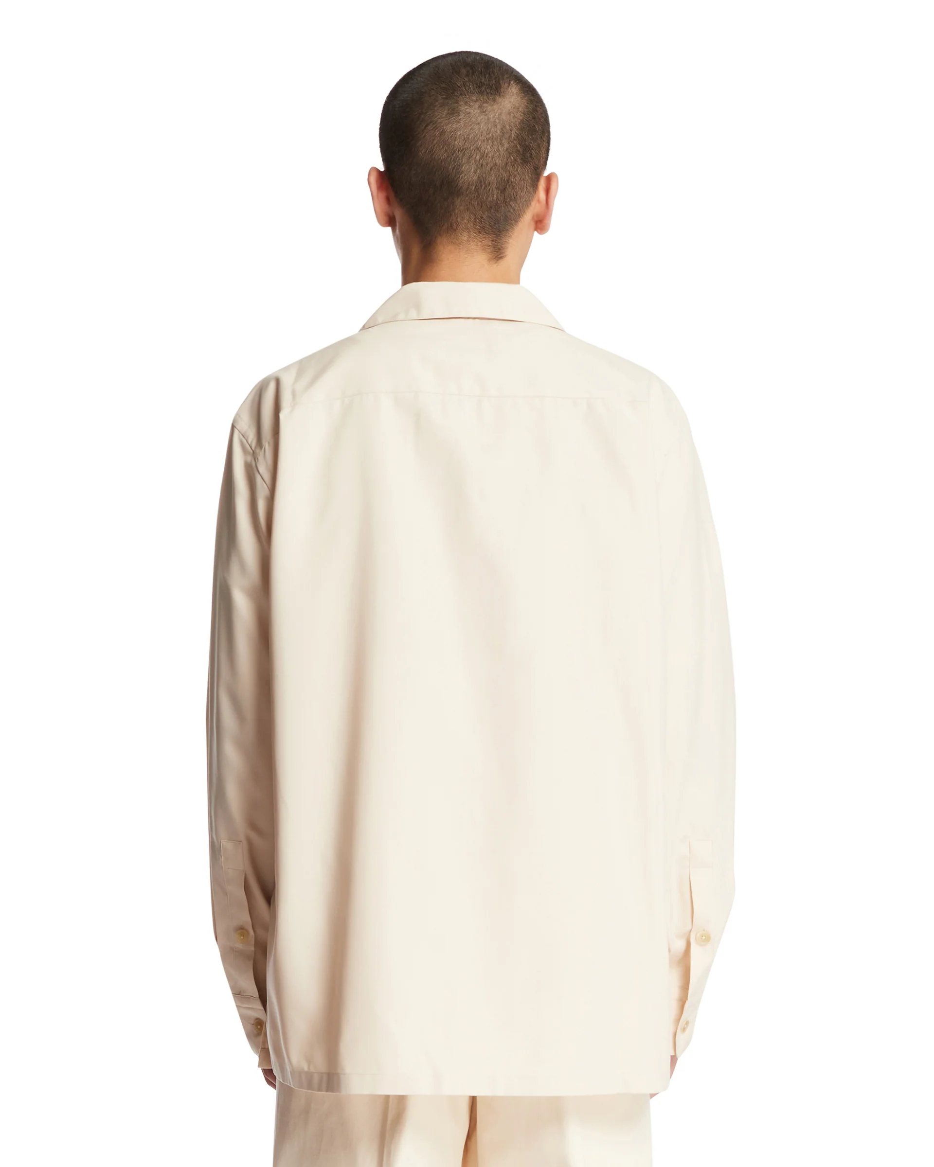 Overshirt Santiago In Seta Bianca - Image 5