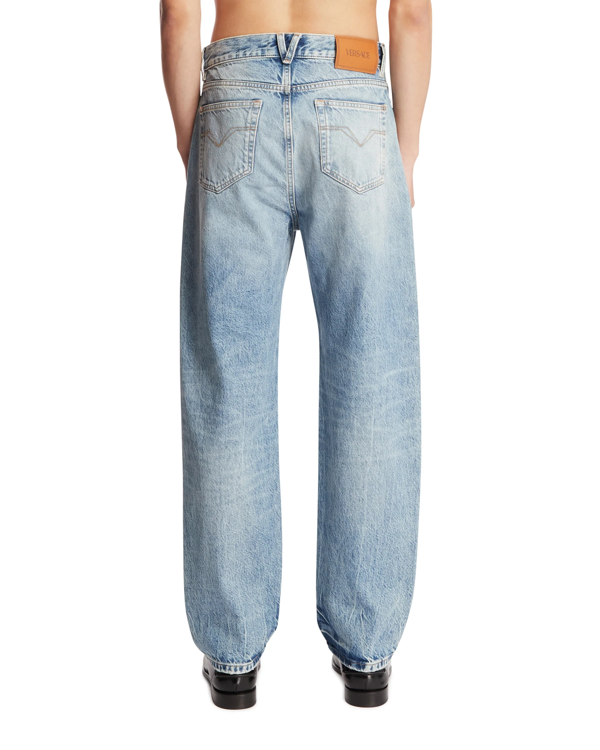 Jeans Con Borchie Azzurri - Image 5