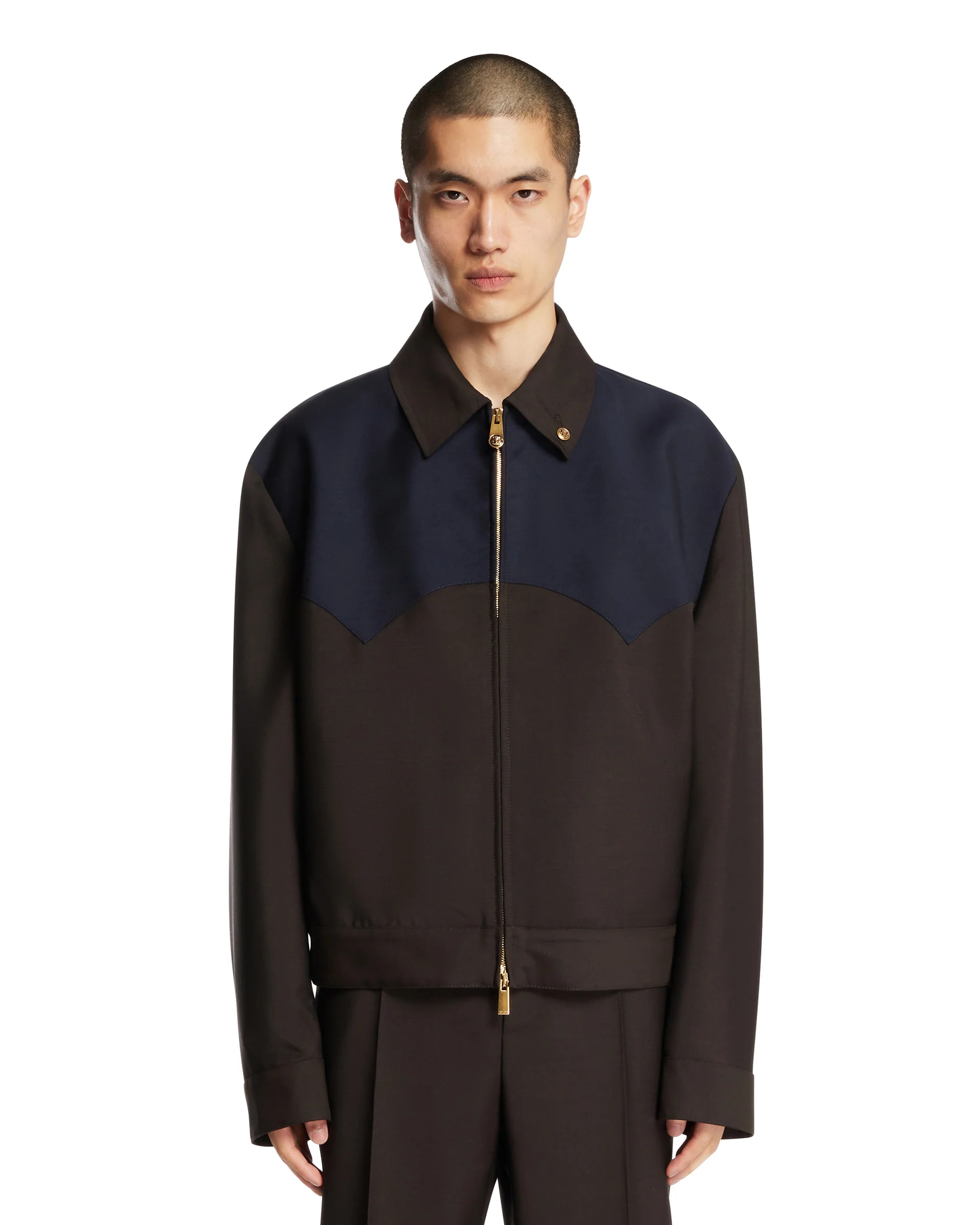 Blouson In Lana Mohair Con Zip