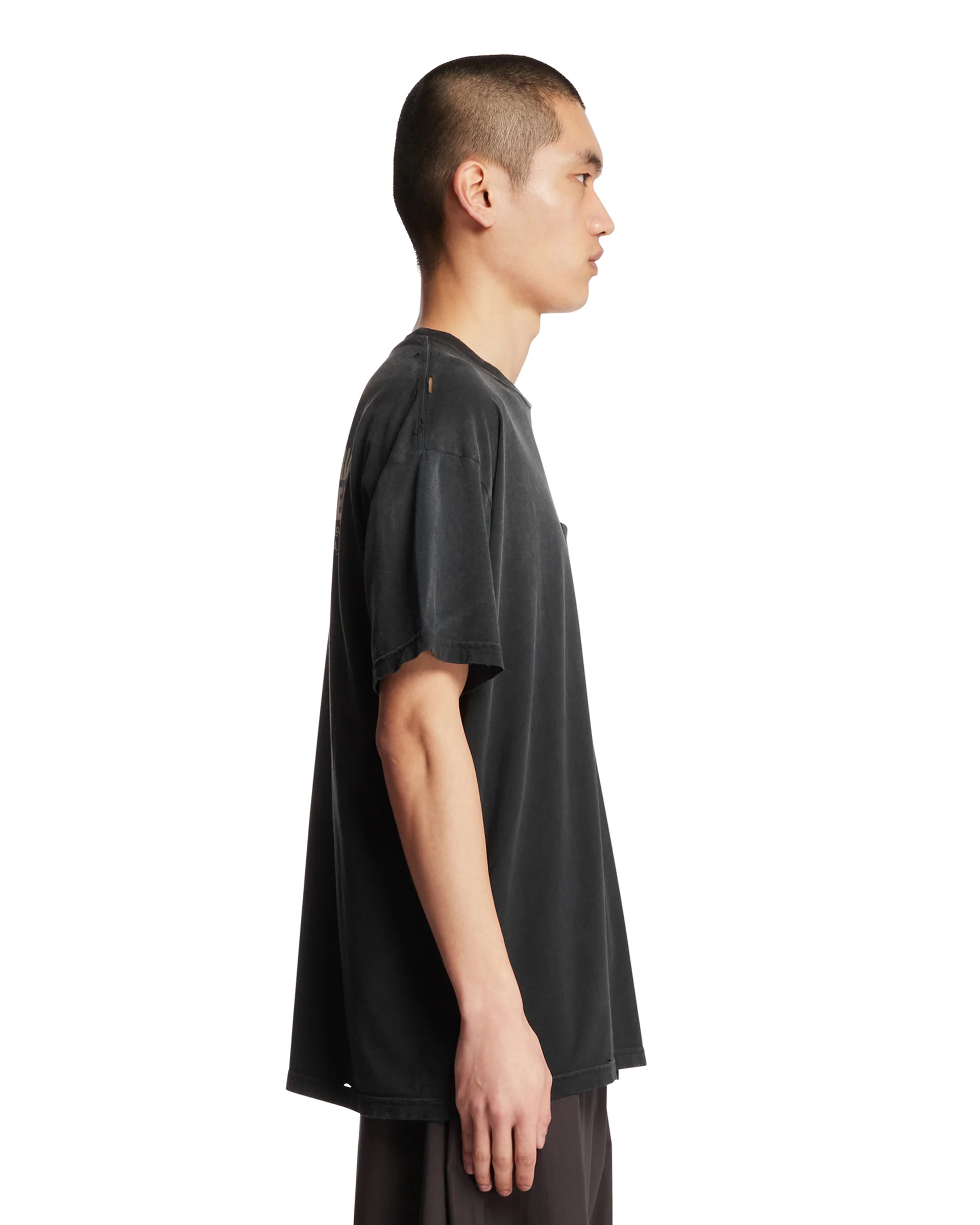 T-Shirt Con Stampa Nera - Image 4