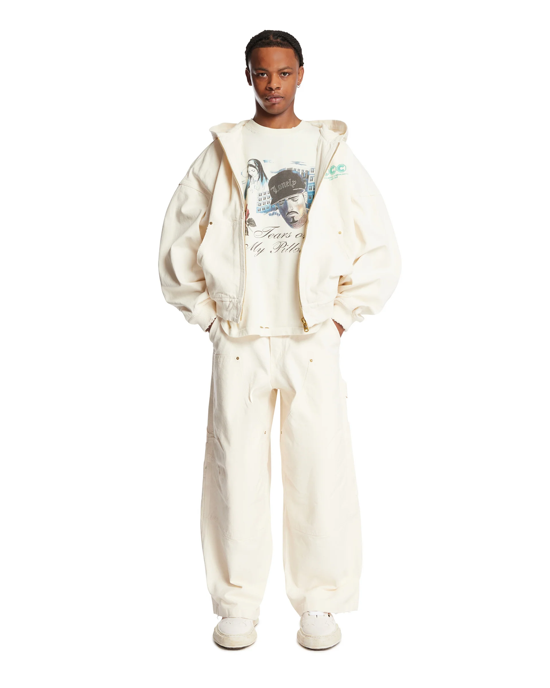 Felpa Juggernaut Workwear Bianca - Image 3